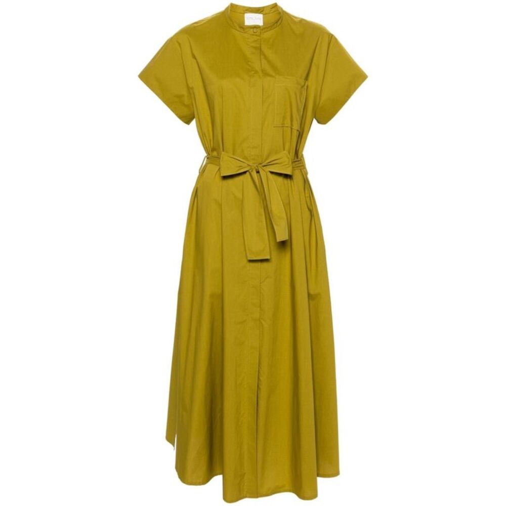 Forte_Forte Women Green Cotton Shirtdress